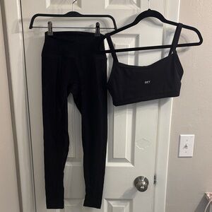 SET Active Black Leggings and Top Set